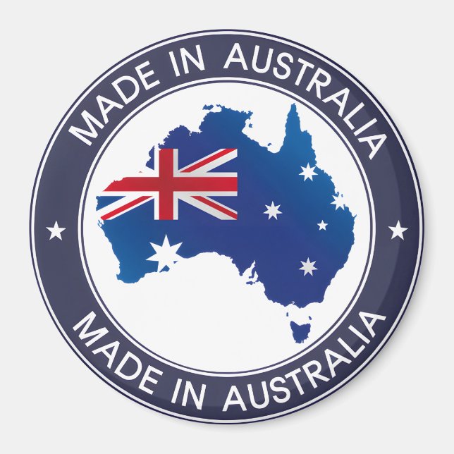 Íman Feito na Austrália (Frente)