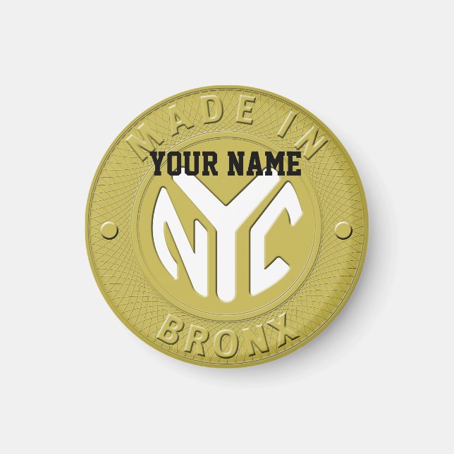 Íman Feito no Bronx em Nova York (Frente)