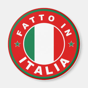 Íman feito no fatto italia da etiqueta da bandeira de