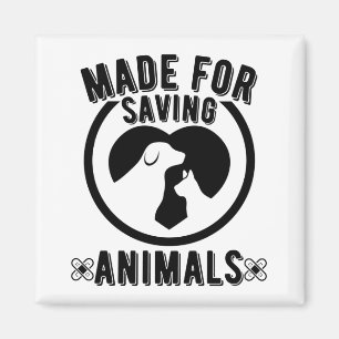 Íman Feito Para Salvar Animais Vet Tech Veterinarian Ve