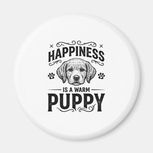Íman Felicidade É Um Cachorrinho Quente Camisa Vintage 