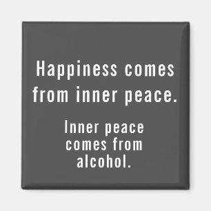 Íman Felicidade Engraçada Definição de Álcool Cinza e B