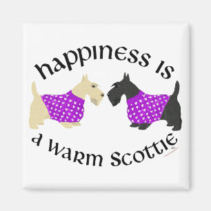 Íman Felicidade Scottie Trigo e Preto