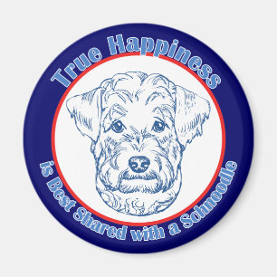 Íman Felicidade verdadeira com um Schnoodle