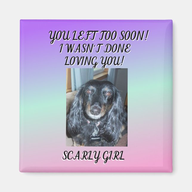 Íman Felicidades para o meu bebê de pele 1 foto (Frente)