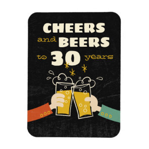 Íman Felicitações E Cervejas Aos 30 Anos De Aniversá