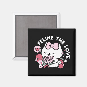 Íman Feline o Amor - Design de Gato do Namorados