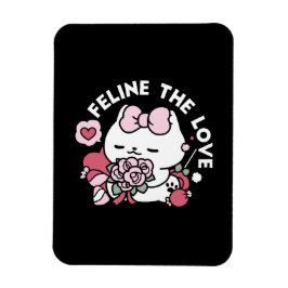 Íman Feline o Amor - Design de Gato do Namorados