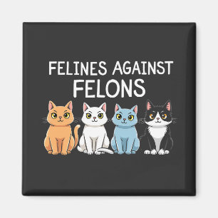 Íman Felinos contra criminosos Trump Harris Eleição Cat
