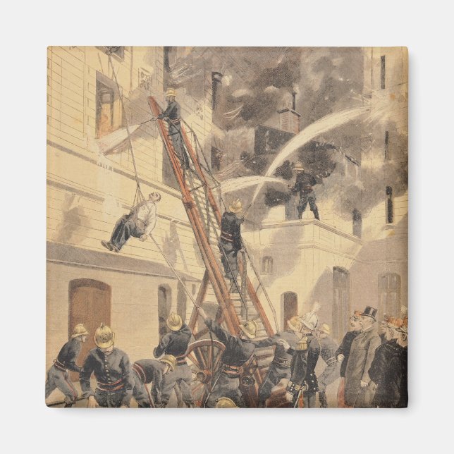 Íman Felix Faure com os bombeiros (Frente)