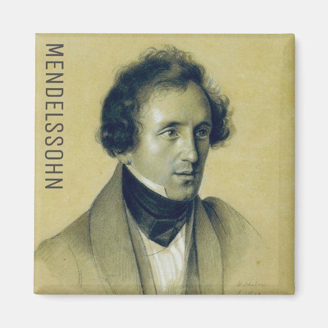 Íman Felix Mendelssohn (1834) Magnet (Frente)