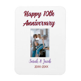 Íman Feliz 10º aniversário foto casal d