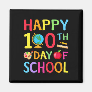 Íman Feliz 100º Dia De Escola 100 Dias De Escola Ensine