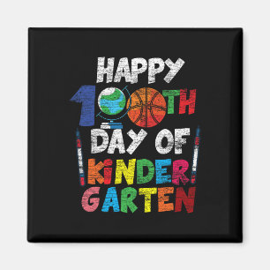 Íman Feliz 100º Dia De Jardim Infantil Fofo 100 Dias De