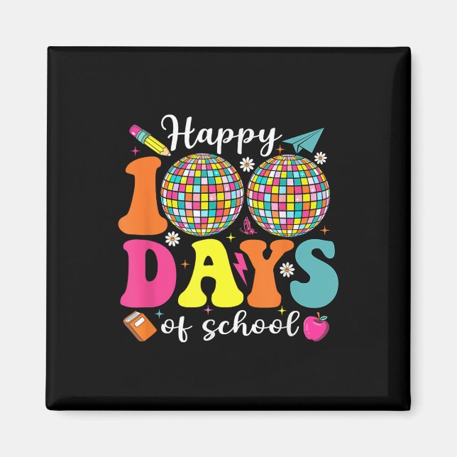 Íman Feliz 100º Dia De Professores Rapazes Meninas (Frente)