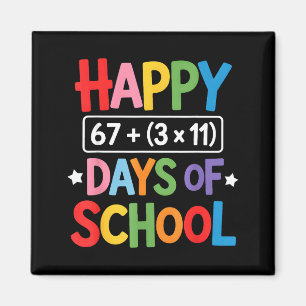 Íman Feliz 100 Dias De Escola Equação Matemática 100º D