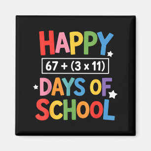 Íman Feliz 100 Dias De Escola Equação Matemática Dia 10
