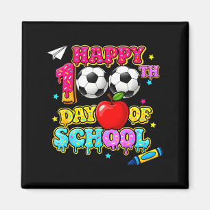 Íman Feliz 100 Dias De Escola Futebol Sorvete Meninos C