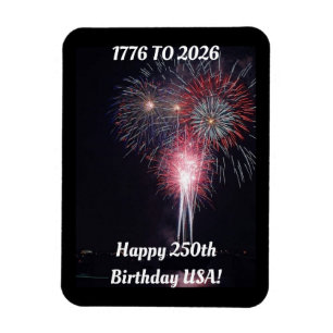 Íman Feliz 250º Aniversário EUA Ímã