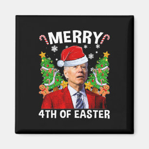 Íman Feliz 4º Da Páscoa Engraçada Biden Feia De Natal