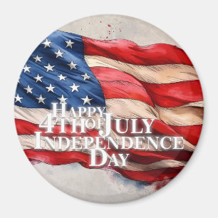 Íman Feliz 4 de julho - Dia da Independência