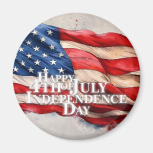 Íman Feliz 4 de julho - Dia da Independência