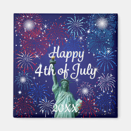 Íman Feliz 4 de julho do Fireworks