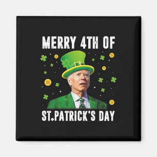 Íman Feliz 4 de St Patricks Day Confuso Divertido Joe B