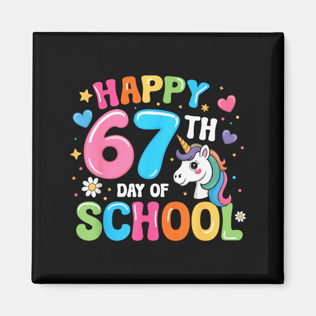 Íman Feliz 67º Dia De Escola Professores Alunos 67 Meme (Frente)