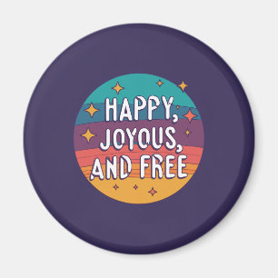 Íman Feliz, alegre, livre, motivacional, inspiracional