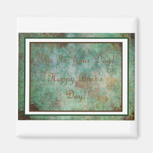 Íman Feliz Amarra do Dia do Chefe!