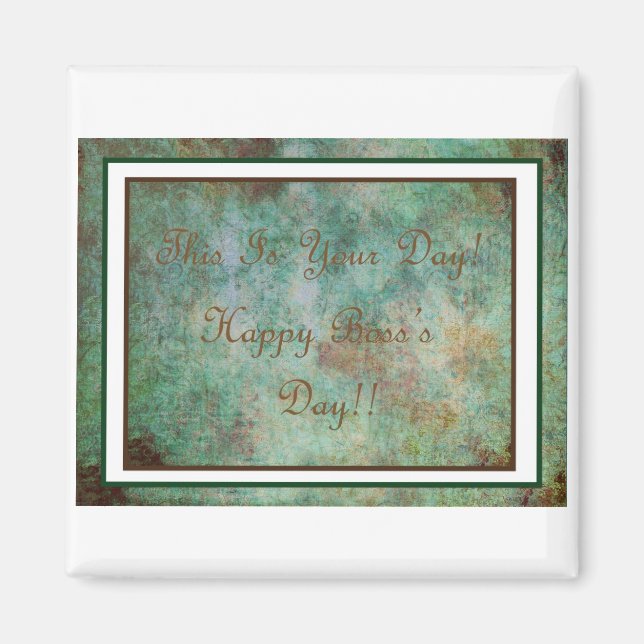 Íman Feliz Amarra do Dia do Chefe! (Frente)