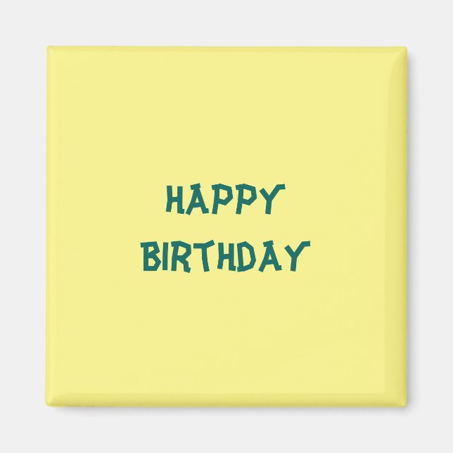 Íman Feliz aniversário (Frente)