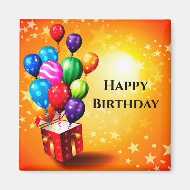 Íman Feliz aniversário (Frente)