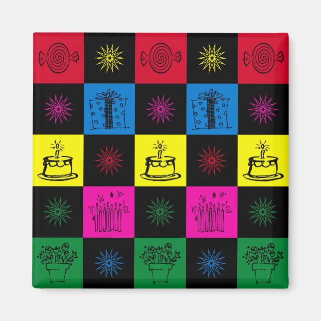 Íman Feliz aniversário (Frente)