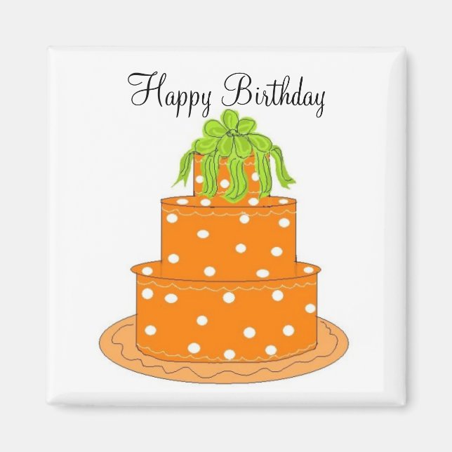 Íman Feliz aniversário (Frente)