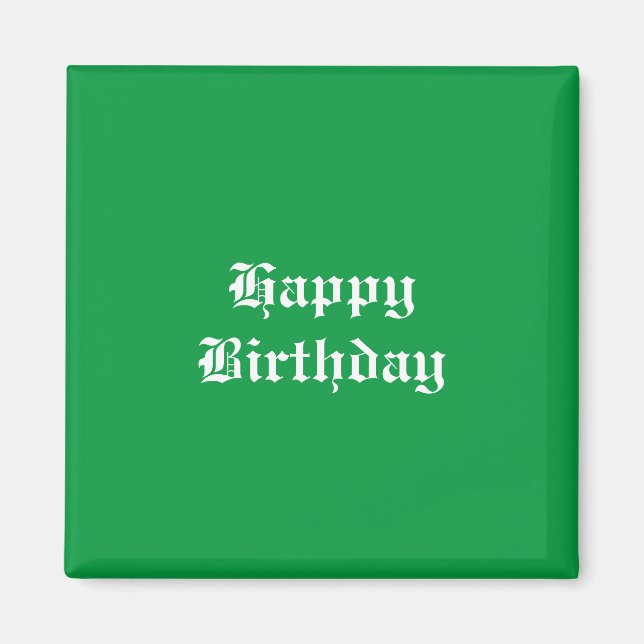 Íman Feliz aniversário (Frente)