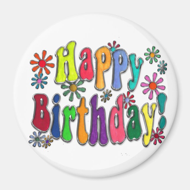 Íman Feliz aniversário (Frente)