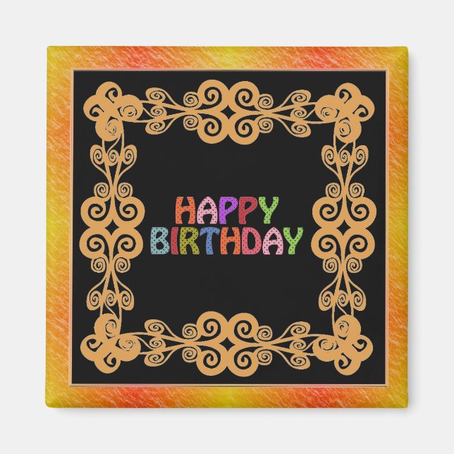 Íman Feliz Aniversário (Frente)