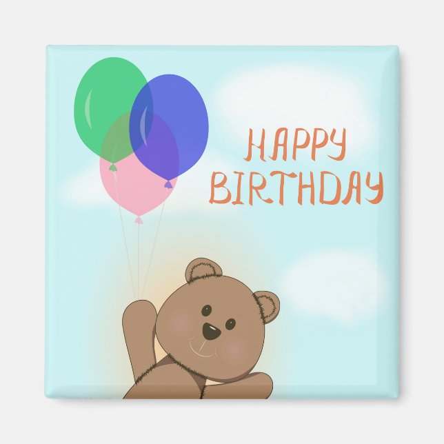 Íman Feliz aniversário (Frente)