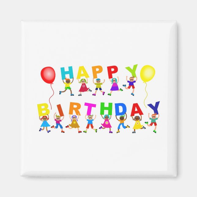 Íman Feliz aniversário (Frente)