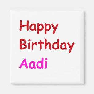 Íman Feliz aniversário Aadi