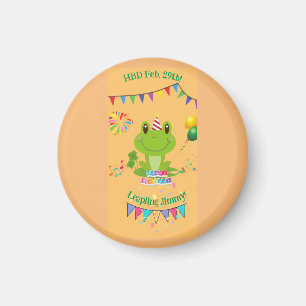 Íman Feliz aniversário Banners de Sapo Balão Fogos de A