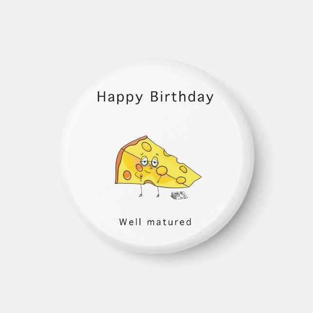 Íman Feliz Aniversário. Bem Maduro. Presente de anivers (Frente)