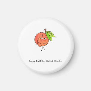 Íman Feliz Aniversário Bochechas Doces, ímã de aniversá