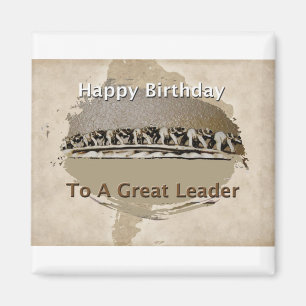 Íman Feliz Aniversário Chefe