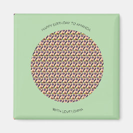 Íman Feliz Aniversário, Cute Quênia Leopard Patterno