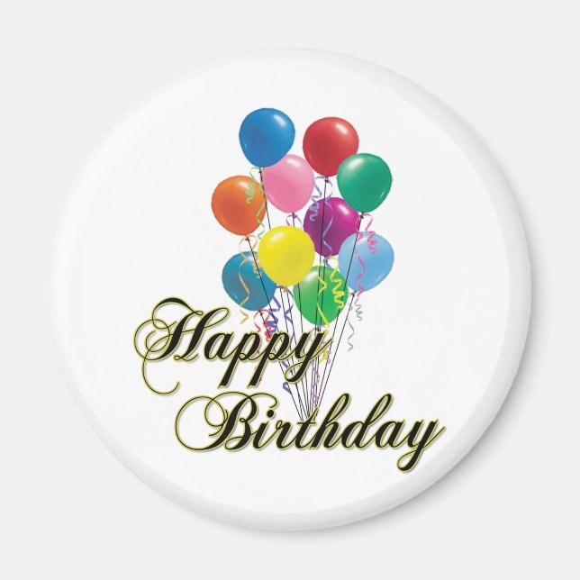 Íman Feliz Aniversário - D4 (Frente)