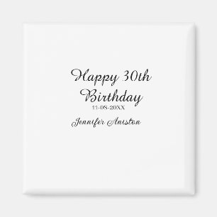 Íman Feliz aniversário de 30 anos para adicionar nome d