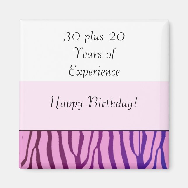 Íman Feliz aniversário de 50 anos (Frente)